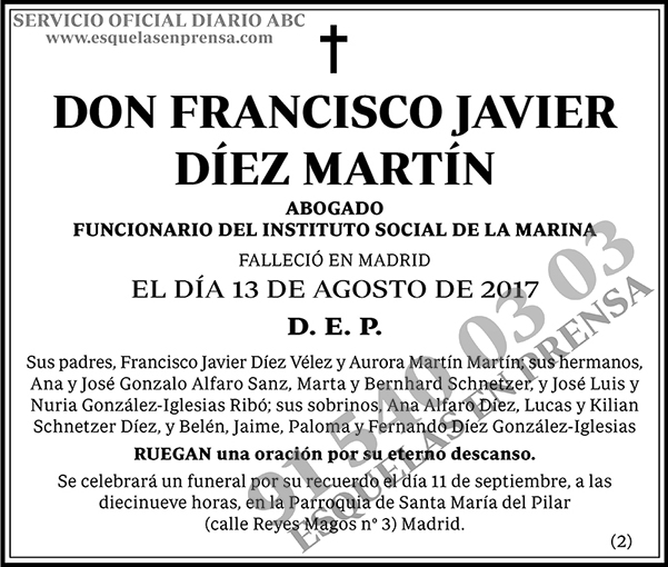 Francisco Javier Díez Martín